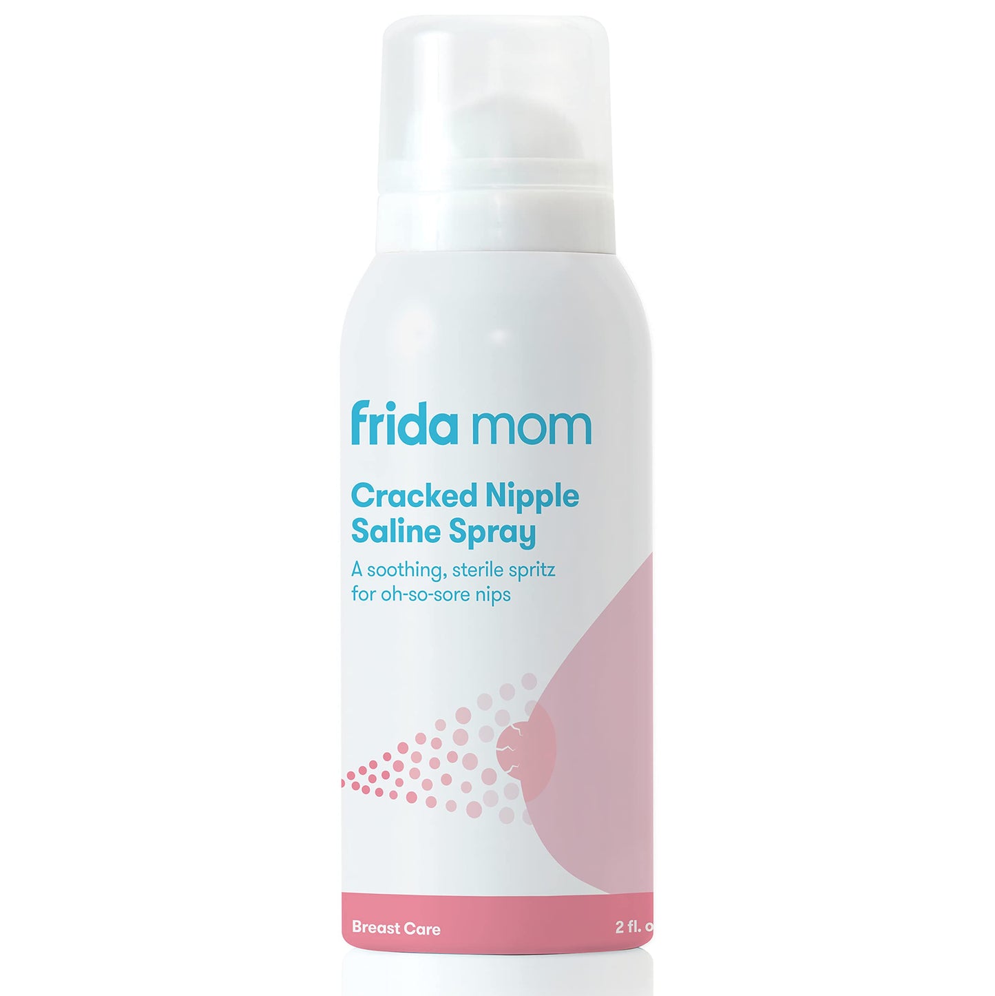 Frida Mom Saline Spray for Cracked Nipples, Breastfeeding Essentials for New Moms, Gentle for Baby and Mom, Spray to Heal Sore,