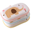 Lurrose 3Pcs Baby Bath Sponge Cartoon Elephant Soft Cotton Scrubber Bath Brush Rubbing Towel For Toddler Infant (Mixed Color)