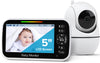 Goodbaby Baby Monitor With Camera And Audio - No Wifi, Remote Pan-Tilt-Zoom, Night Vision, Temperature Sensor, 2-Way Talk, 8 Lul