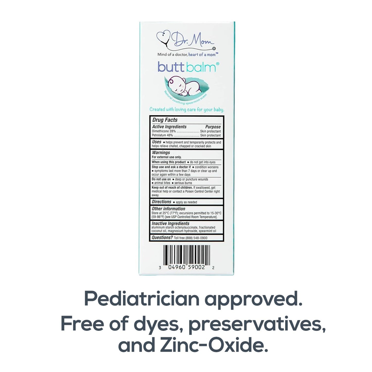 Dr. Mom Butt Balm Ultra-Premium Diaper Rash Ointment. Don'T Let Diaper Rash Come Between You And Your Baby.