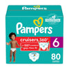 Pampers Diapers - Cruisers 360 - Size 6, 80 Count, Babyproof Up To 100% Leakproof Pull-On Diaper
