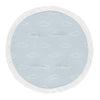 Sweet Jojo Designs Blue Clouds Boy Baby Playmat Tummy Time Infant Play Mat - Slate And White Cloud Sky For Vintage Airplane Avia