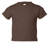 Rabbit Skins Toddler'S 5.5 Oz. Jersey Short-Sleeve T-Shirt, 7, Brown