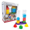 Edushape Baby Stacking Toys, 11 PC Set - Geostacker Toddler Stacking Toy for STEM Educational Learning - Colorful Baby Stacking