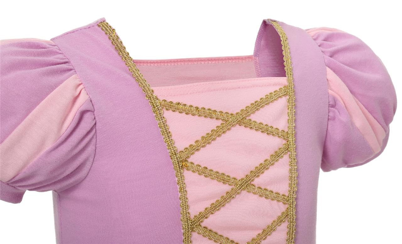 Dressy Daisy Little Girls Princess Dress Up Clothes With Braid & Accessories For Halloween Birthday Party Everyday Outfit Size 8