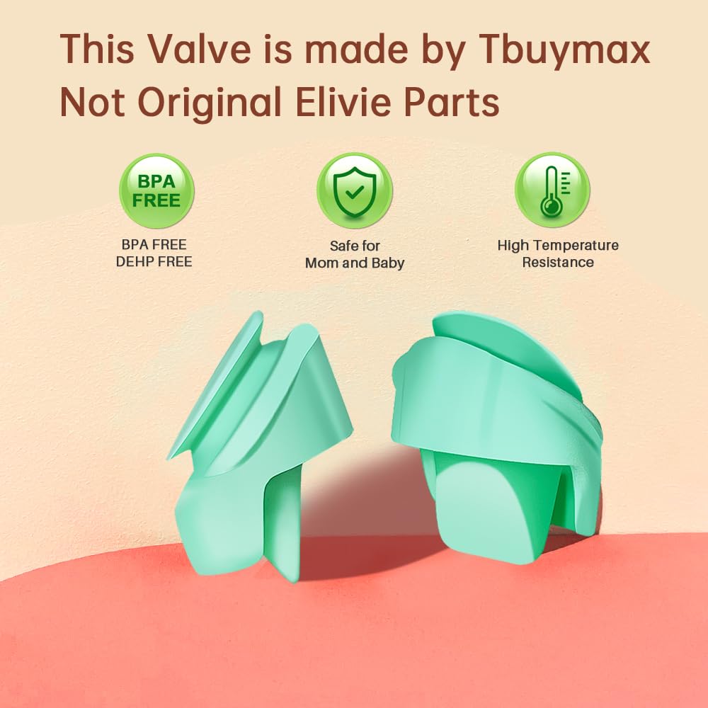 Tbuymax 6Pc Duckbill Valves Compatible With Elvie Wearable Breast Pump Replacement Parts, Silicone Duck Bill Valve Compatible Wi