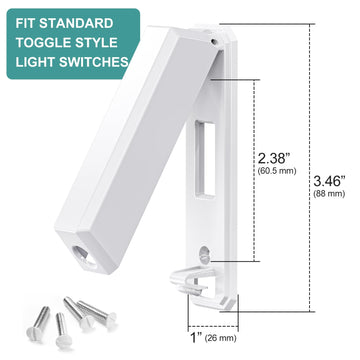 Clymene Light Switch Cover Guard, Child Proof Wall Switch Cover Keeps Your Lights Or Switches From Getting Accidentally Turned O