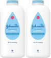 Johnson'S Baby Powder, Pure Cornstarch, Aloe & Vitamin E, 22 Ounce (Pack Of 2) - Packaging May Vary