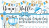 Diaper Raffle Tickets - It'S A Boy - Set Of 50 Double-Sided Raffle Cards - Blank Baby Shower Stationery - Fun And Colorful Baby