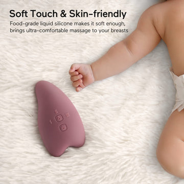 Momcozy Double Lactation Massager Warming For Breastfeeding, Pumping, Heat & Vibration For Improve Milk Flow, Breastfeeding Esse