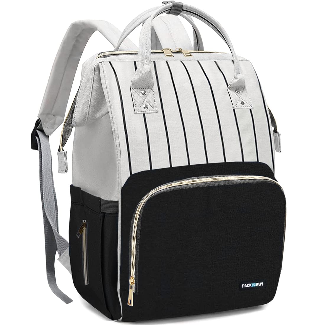 Packnbuy Diaper Bag For Mothers For Travel, Hospital Baby Bag (Black)