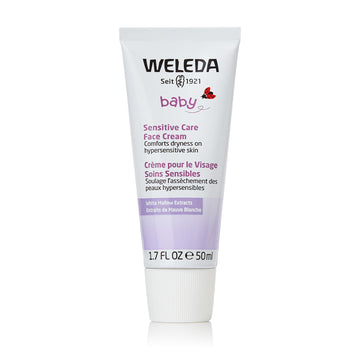 Weleda Baby Sensitive Care Face Cream, 1.7 Fluid Ounce, Plant Rich Moisturizer With White Mallow, Pansy And Sweet Almond Oil