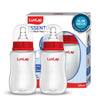 Luvlap AntiColic Slim/Regular Neck Essential Baby Plastic Feeding Bottle, 125Ml (Pack Of 2), New Born/Infants/Toddler Upto 3 Ye