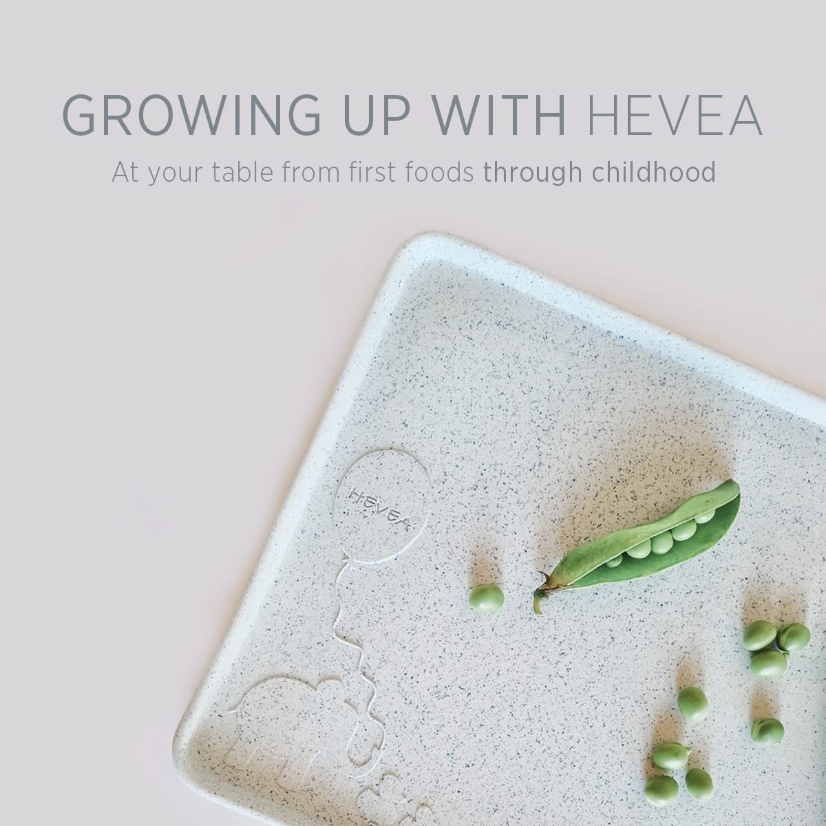 Hevea Natural Rubber Kids Placemat - Alternative To Silicone And Plastic With Upcycled Material, Safe For Children With Fun Anim