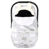 Carseat Cover Boys, Winter Cozy & Warm Cover, Elephant Baby Car Seat Cover, Infant Car Seat Canopy, Ultra-Soft Breathable Protec