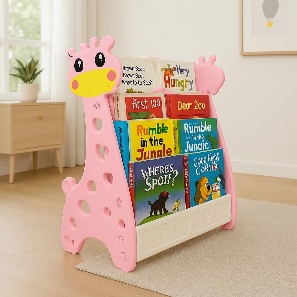 Ehomekart Plastic Bookshelf And Organizer For Kids MultiPurpose Shelves For Books Storage Book Shelf Cabinet Perfect For