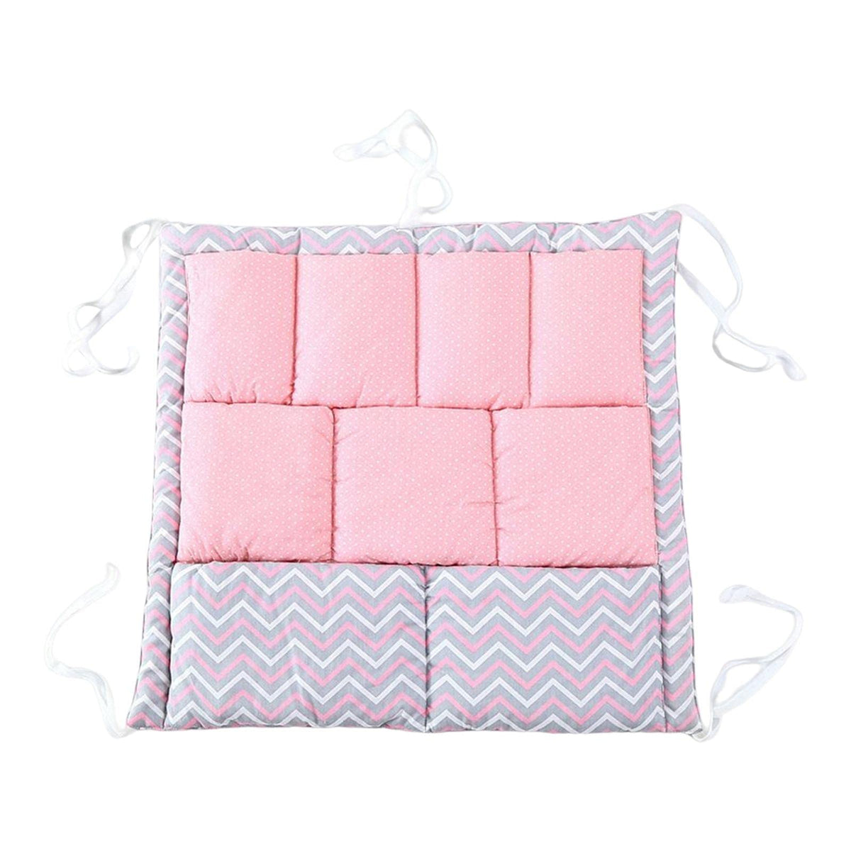 Enakshi (LABEL) Creations Baby Crib Hanging Storage Bag Toys Clothing Organization for Wall Pink
