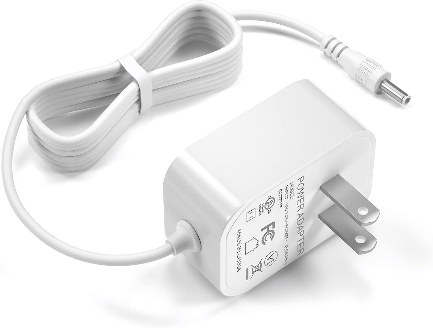 Vhbw For Fisher Price Swing Adapter Cord 6V Power Cord For Fisher Price Ingenuity Cradle Swing, Rainforest Cradle Swing, Butterf