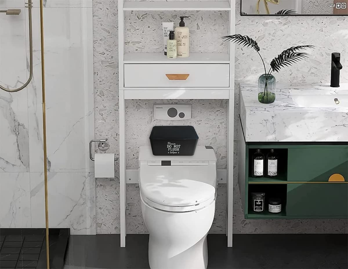 Moorfowl Baby Wipes Dispenser For Bathroom,Please Do Not Flush Wipes Container Holder For Septic System Or Septic Tank, Upgarde