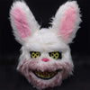 Besseek Halloween Scary Mask Rabbit Bunny Mask, Bloody Plush Animal Head Mask, Halloween Cosplay Costume Props Halloween Party F