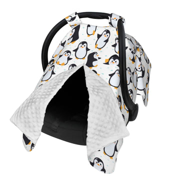 Penguin Car Seat Cover For Baby In Winter Summer, Nursing Cover For Mom Penguin Stuff For Baby Boys Girls