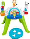 Fisher-Price Baby to Toddler Toy 3-In-1 Spin & Sort Activity Center and Play Table with Playmat and 10+ Activities, Retro Roar