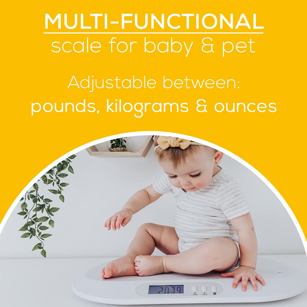 Beurer By90 Baby Scale, Pet Scale, Digital, With Measuring Tape, Tracking Weight With App | For: Infant, Newborn, Toddler /Puppy