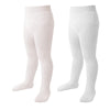 Marchare Baby Girls Tights Thick Solid Cable Knit Leggings Winter Warm Stockings For Toddler Girls 1-2T Ivory White/White 2 Pack