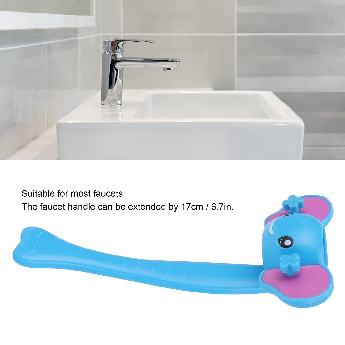 Cartoon Faucet Extender,Faucet Extender Sink Handle Extender Faucet Extension Attachment Hand Washing Accessories Bathroom Sink