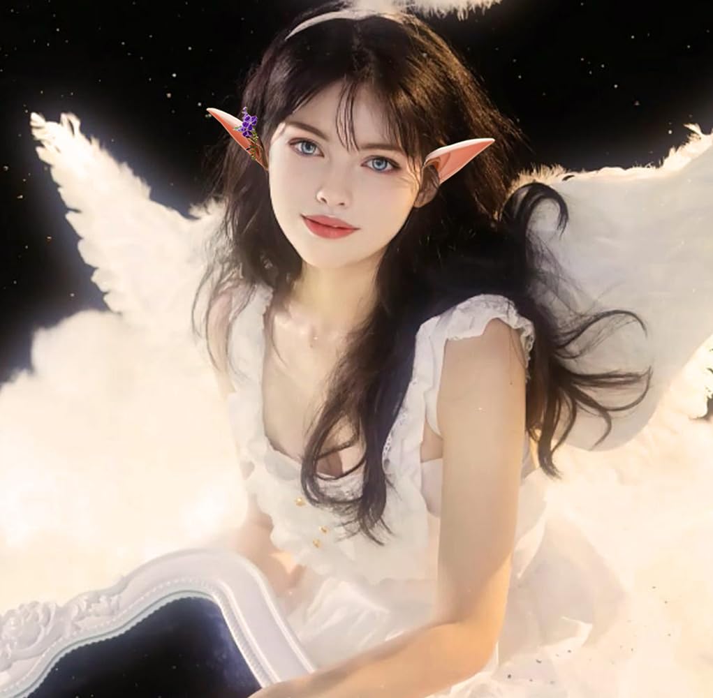 Jxpinet 2 Pairs Cosplay Fairy Pixie Elf Ears For Party Dress Up, Costume Masquerade Accessories, Long Style