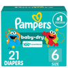 Pampers Diapers - Baby Dry - Size 6, 21 Count, Absorbent Disposable Infant Diaper (Packaging May Vary)