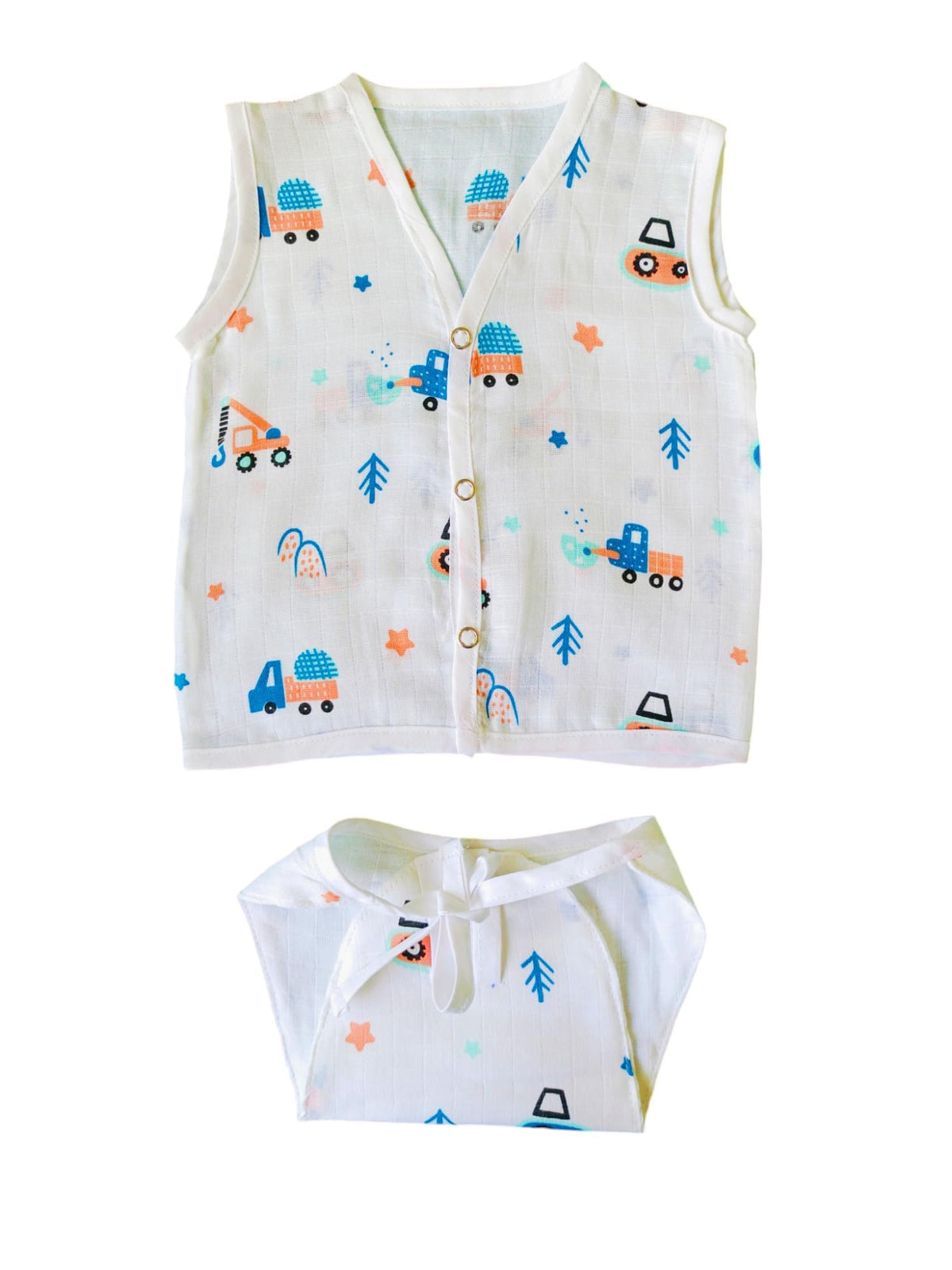 Minku Creations New Born Baby BoyS & Baby Girls Jabla Clothing Top Soft Cotton Set For Comfort & Style (New Pack Of 1 03 Mon