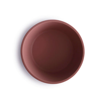 Mushie Silicone Suction Bowl | Bpa-Free Non-Slip Design (Woodchuck)