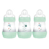 Mam Easy Start Anti Colic Baby Bottle, Easy Switch Between Breast And Bottle, Reduces Air Bubbles, 3 Pack, Newborn, Boy, Turquoi