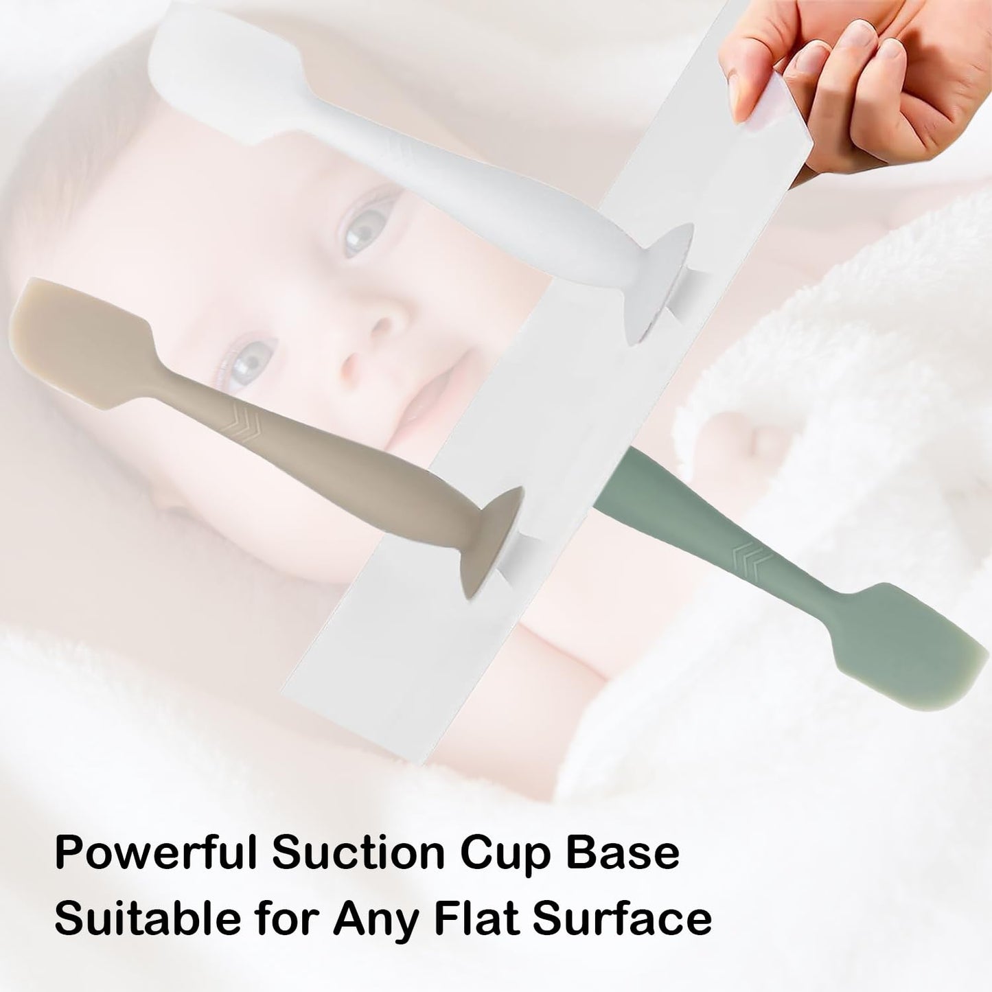 3-Pack Baby Diaper Cream Spatula - Rash Cream Applicator For Butt Paste - Brush For Newborn Essentials (C)