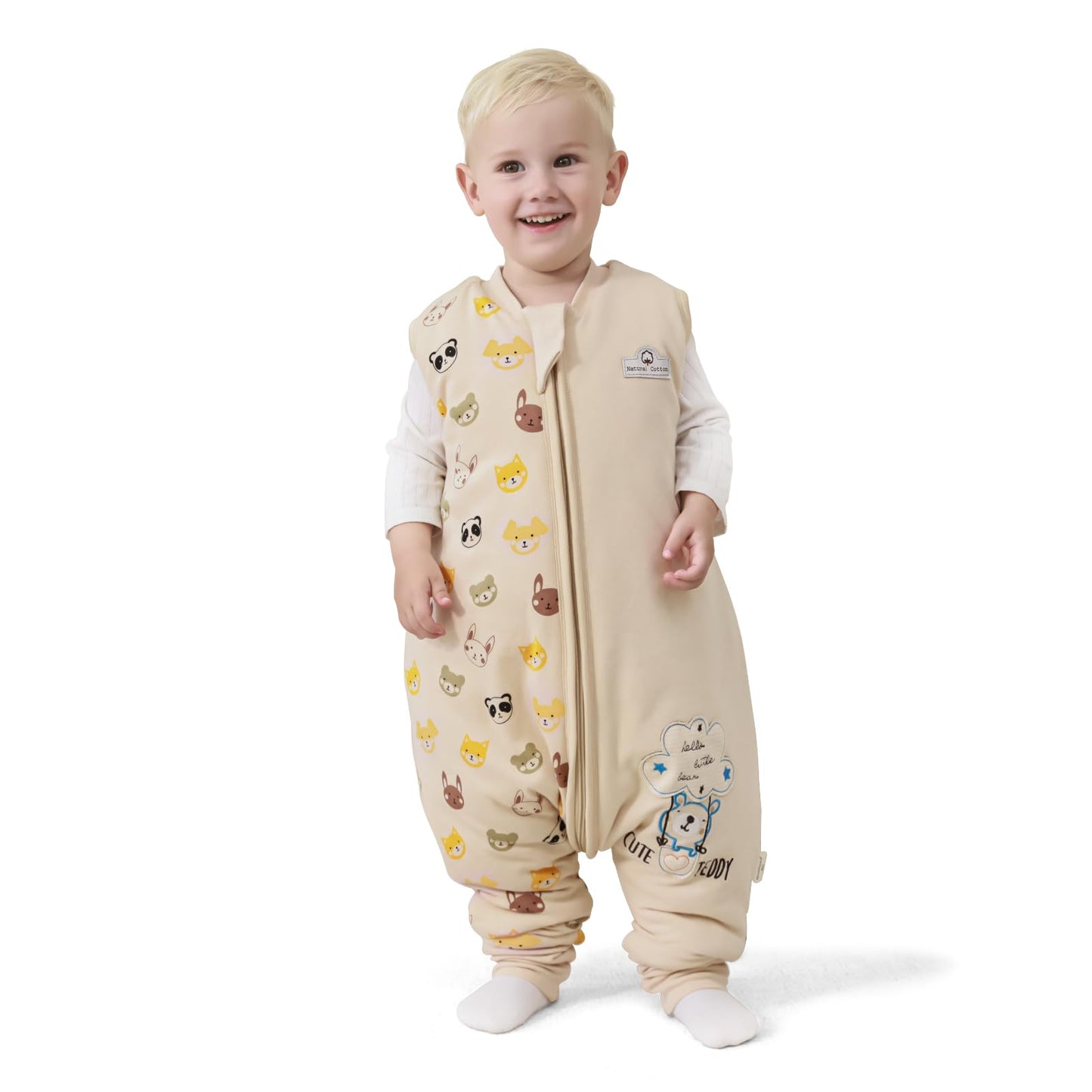Mosebears Baby Sleep Sack with Feet, Winter Sleep Sack for Toddler, Thicken 2.5 TOG (6-18 Months, 28-34 inches)