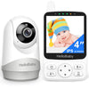 Hellobaby No Wifi Baby Monitor With Voice-Activated Night Vision,4' Ips Camera And Audio, 2-Way Talk And Ptz, 26H Battery And 1