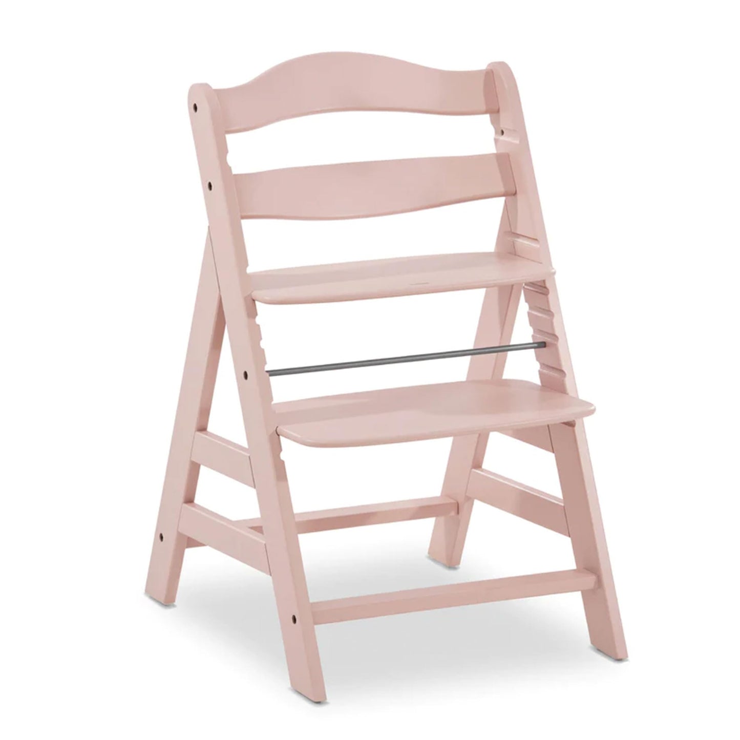 hauck Alpha+ Grow Along Solid Beechwood Highchair with Adjustable Seat, 5 Point Safety Harness, and Bumper Bar for Infants and T