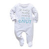 Kukitty Baby Boys Girls Romper I Really Love My Daddy And Mummy Print Jumpsuit (Daddy, Newborn)