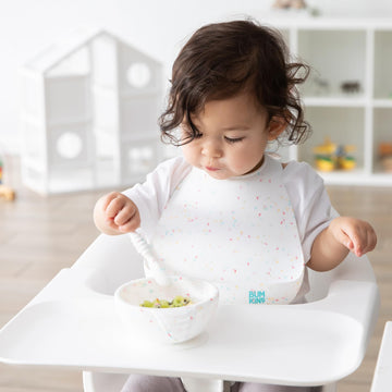 Bumkins Silicone Bib For Babies And Toddlers, 6-24 Months, Pocket Bib For Eating And Feeding, Boy Or Girl