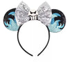 Clgift Hades Minnie Ears,Pick Your Color, Evil Minnie Ears, Halloween Minnie Ears, Rainbow Sparkle Mouse Ears,Classic Red Sequin