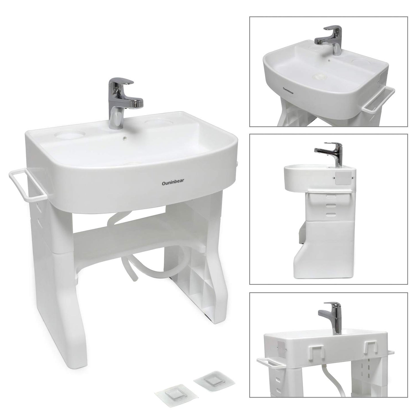 Httmt- Adjustable Wash Basin Station For Child Kid Toddler Early Training Learning Plastic Washbasin Simulation Towel Shelf Wash