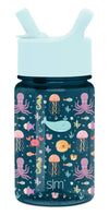 Simple Modern Kids Tritan Plastic Summit Water Bottle | 12 oz BPA-Free Cup with Covered Leak Proof Straw Lid for Girls, Boys, To