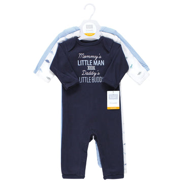 Hudson Baby Girls Unisex Cotton Coveralls, Newest Family Member, 9-12 Months, Newest Family Member, 9-12 Months Us