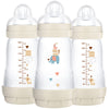 Mam Easy Start Anti-Colic Bottle, Baby Essentials, Medium Flow Bottles With Silicone Nipple, Unisex Baby Bottles, Designs May Va