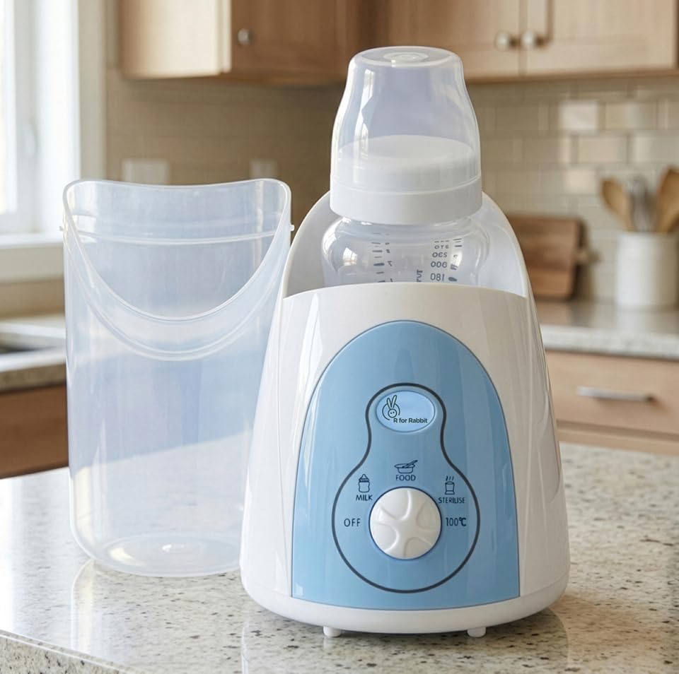 R For Rabbit Hot Bot 5 In-1 Electric Baby Bottle Warmer & Sterilizer Electric Baby Milk, Food & Water Heater With Lcd Temperatur