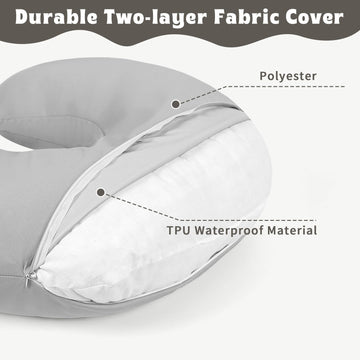 Hooyax Baby Waterproof Nursing Pillow Cover, Stretchy Nursing Covers For Breastfeeding Pillows, Adorable Infant Feeding Pillow S