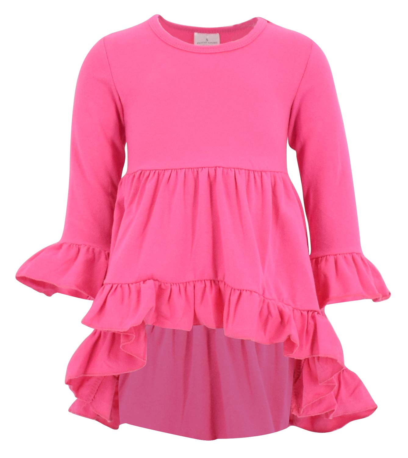 Unique Baby Girls Valentines Day Toddler Outfit Ruffle Top Legging Set (3 Years, Pink)