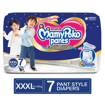 Mamypoko Pants Extra Absorb Diapers, Xxxl (Pack Of 7)
