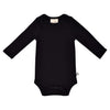 Kyte Baby Unisex Long Sleeve Bodysuit, Rayon Made From Bamboo (3-6 Months, Midnight)